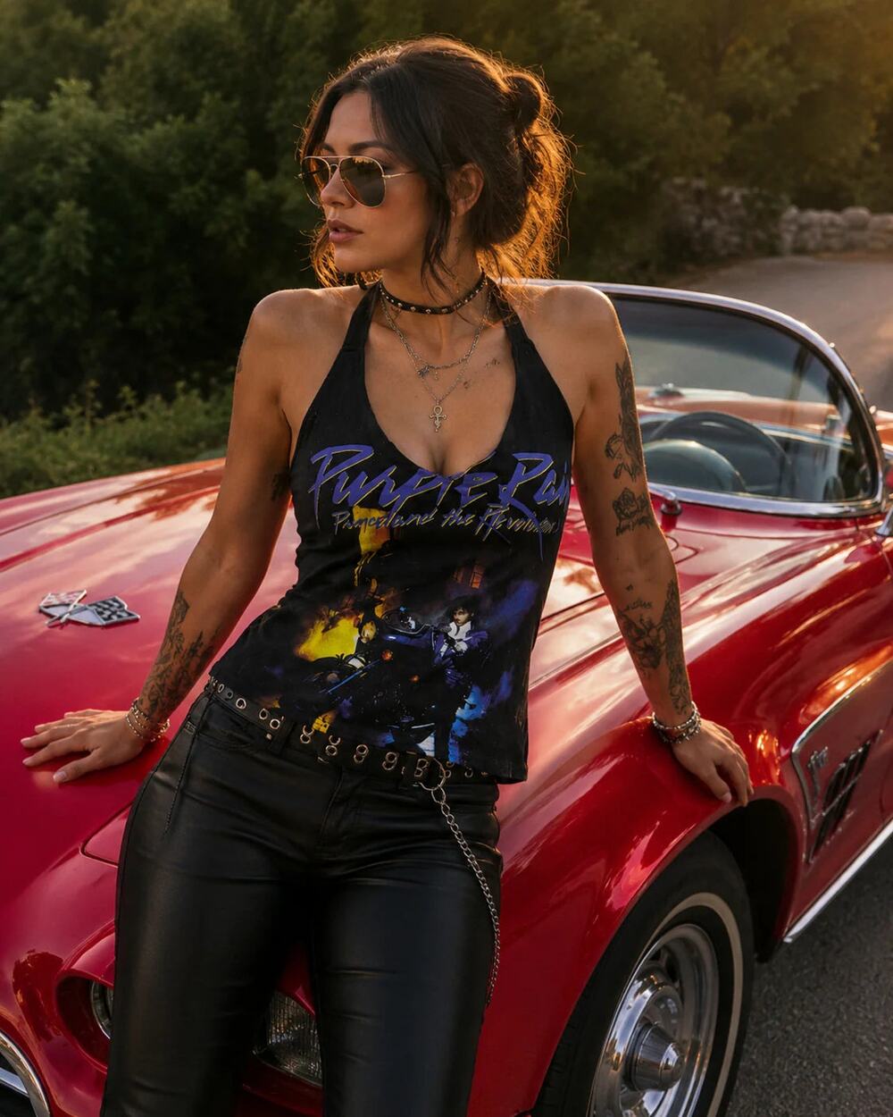 OOAK Upcycled Prince Purple Rain Halter